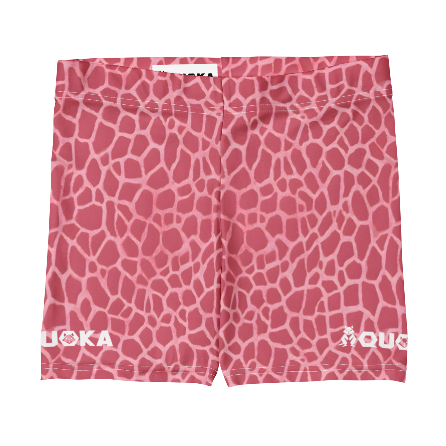 shorts ajustados manchas rosa