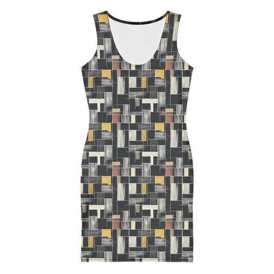 Vestido ajustado formas negro