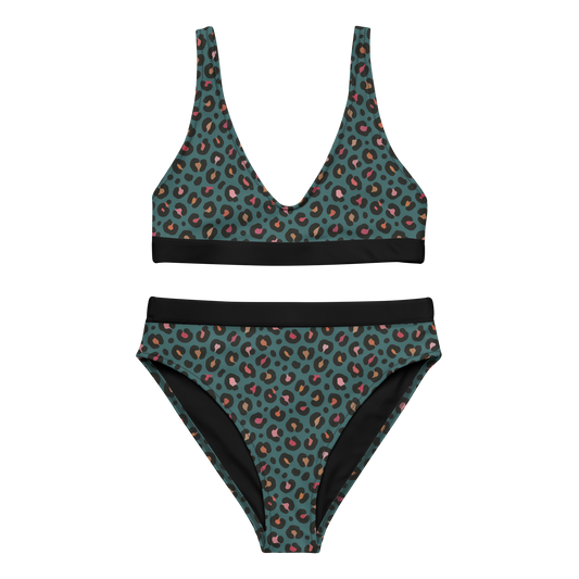 Bikini talle alto manchas verde