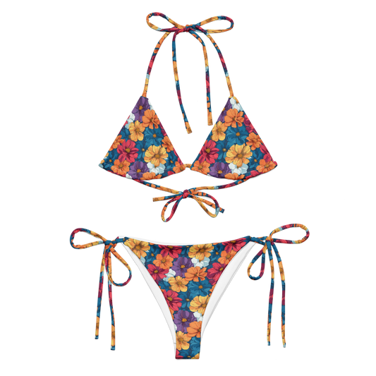 Bikini triángulo flores